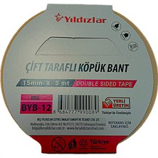 Mbb E-Ticaret Yıldızlar 15X5 Çift Taraflı Köpük Bant Byb-12-(***9 Adet***)