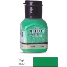 Mbb E-Ticaret Artdeco Akrilik Boya 25 ml Yeşil 070A-3612-(***9 Adet***)