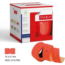 mbb e-ticaret tanex kırmızı 6 lı pk  makina etiketi 800 lü