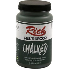 Mbb E-Ticaret Rıch 4570 Multi Decor Chalked Akrilik Boya 250 cc Küf Yeşili
