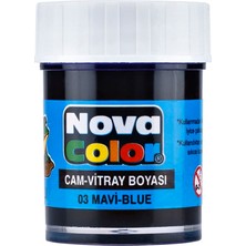 Mbb E-Ticaret Nova Color Cam Boyası Mavi Su Bazlı NC-151-(***6 Adet***)