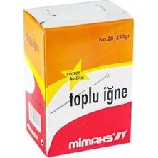 Mbb E-Ticaret Mimaks Tİ250 28MM Nikel Toplu Iğne 250GR *60