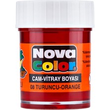 Mbb E-Ticaret Nova Color Cam Boyası Turuncu Su Bazlı NC-156-(***1 Adet***)