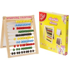 Mbb E-Ticaret Bu-Bu AA0003 Ahşap Abaküs 24X20 Siyah Tahtalı