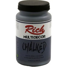 Mbb E-Ticaret Rıch 4580 Multi Decor Chalked Akrilik Boya 250 cc Siyah