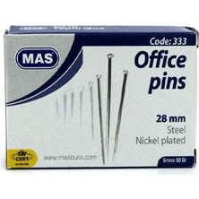 Mbb E-Ticaret Mas 333 Toplu Iğne 50 Gr. 28 Mm-(***6 Adet***)