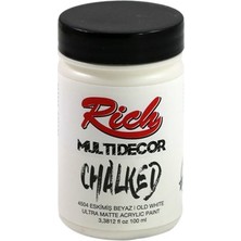 Mbb E-Ticaret Rıch Chalked Akr. Boya 100 cc 4504 Eski Beyaz