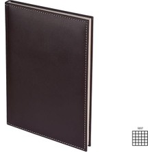 Mbb E-Ticaret 2k 5037 Kahve deri Defter Günlük Journal Ajanda Tarihsiz Kareli 160 Yaprak Diplomat Vegan 20X28 cm