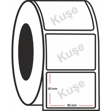 Mbb E-Ticaret Kuşe Etiket 60X80 mm 800 Lük Rulo