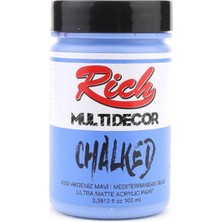 Mbb E-Ticaret Rıch Chalked Akr. Boya 100 cc 4552 Akdeniz Mavi