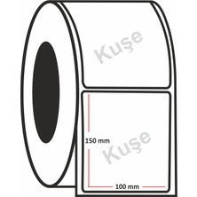 Mbb E-Ticaret Kuşe Etiket 150X100 mm 250 Lik Rulo
