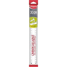 Mbb E-Ticaret Maped 245620 30 cm Esnek Plastik Cetvel Şeffaf-(***1 Adet***)