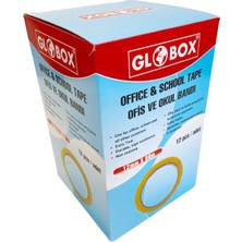 Mbb E-Ticaret Globox 6955 Şeffaf Bant 12MM*66MT 12'li*12