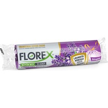 Mbb E-Ticaret Florex Çöp Torbası Büzgülü Büyük Boy Lavanta 10 Lu ÇT503-(***1 Adet***)