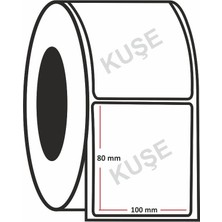 Mbb E-Ticaret Kuşe Etiket 80X100 mm 450 Lik Rulo