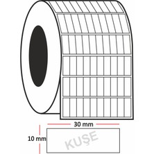 Mbb E-Ticaret Kuşe Etiket 30X10 mm 10.000 Lik Rulo