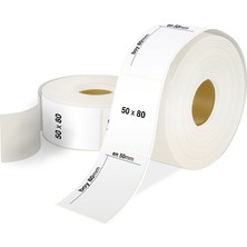 Mbb E-Ticaret Ersa 50X80 mm Şeffaf Etiket 1000 Li Rulo