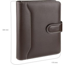 Mbb E-Ticaret 2k 4651 Kahve organizer Ajanda Kılıflı A5 Tarihsiz Çizgili 160 Yaprak 14X20 Defterli Ortadan Dilli Rainbow Vegan 17X22 cm