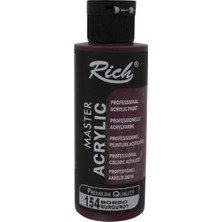 Mbb E-Ticaret Rich Master 2920 Akrilik Boya Bordo 120CC-(***12 Adet***)