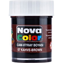 Mbb E-Ticaret Nova Color Cam Boyası Kahverengi Su Bazlı NC-155-(***12 Adet***)