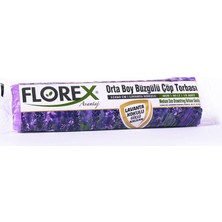 Mbb E-Ticaret Florex Çöp Torbası Büzgülü Orta Boy Lavanta 10 Lu ÇT403-(***9 Adet***)
