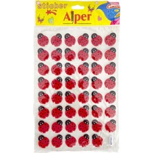 Mbb E-Ticaret Alper ALP044 47 Ad.uğurböceği Büyük Sticker 12'li