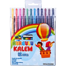 Mbb E-Ticaret Nova Color NC-2122 Çevirmeli Mum Boya 12 Renk