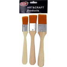 Mbb E-Ticaret Rıch 11227 Ekonomik Set Fırça 3 Lü Sarı Kıl Fırça 01293
