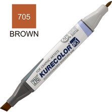Mbb E-Ticaret Zig 705 Kahve Kurecolor Rütuş Kalemi (Çift Uçlu) KC-3000