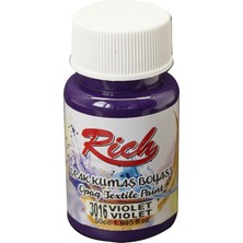 Mbb E-Ticaret Rıch Akrilik Kumaş Boyası 01923 Violet 50 Cc.