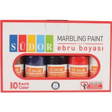 Mbb E-Ticaret Südor Ebru Boyası 10 Renk Karışık SD890