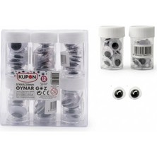 Mbb E-Ticaret Kupon KOG-305 Siyah Oynar Göz 20MM 12'li *48
