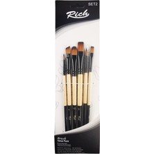 Mbb E-Ticaret Rıch 11221 Karma 6 Lı Fırça Seti Set 2 11299