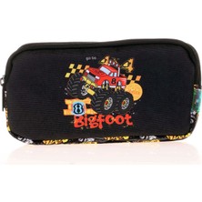 Mbb E-Ticaret Kaukko L8125 Kıds&love 3 Bölmeli Kalem Çantası Fast Monster Truck