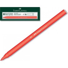 Mbb E-Ticaret Faber Kırmızı Keçeli Kalem 45 155003-(***9 Adet***)
