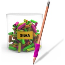 Mbb E-Ticaret Silka ART.35N Neon Spiral Kalem Tutma Aparatı 4 Renk-(***3 Adet***)