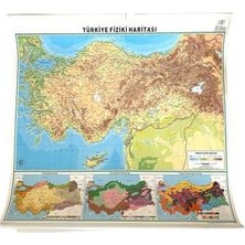 Mbb E-Ticaret Odak Türkiye Haritası Fiziki-Siyasi 50X70 5'li