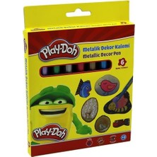 Mbb E-Ticaret Play-Doh KE016 6 Renk Metalik Keçeli Kalem