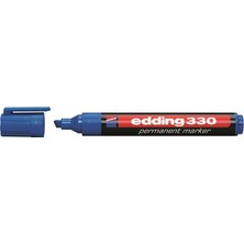 Mbb E-Ticaret Edding 330 Mavi Permanent Kesik Uç Marker Kalem-(***6 Adet***)