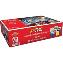 Mbb E-Ticaret Altıs 6 Renk Guaj Boya 1236-(***9 Adet***)