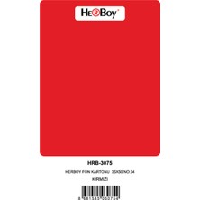 Mbb E-Ticaret Herboy Fon Kartonu 35X50 No:34 Kırmızı 100 Lü HRB-3075