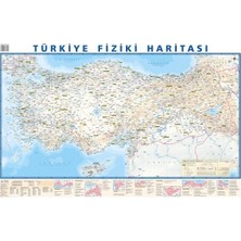 Mbb E-Ticaret Odak 50X70 Türkiye Siyasi-Fiziki Haritası