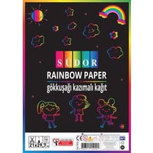 Mbb E-Ticaret Südor SK24 Gökkuşağı Kazımalı A4 Kağıt 10'lu Paket *120-(***1 Adet***)