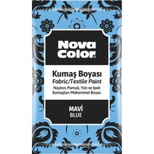 Mbb E-Ticaret Nova Color Toz Kumaş Boyası Mavi 12 gr NC-902-(***6 Adet***)