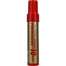 Mbb E-Ticaret Metapin 10 mm Kırmızı Permanent Kalem-(***9 Adet***)