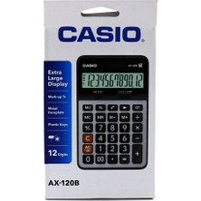 Mbb E-Ticaret Casıo AX-120 B/s  Hesap Makinesi 12 Hane