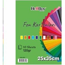Mbb E-Ticaret Herboy Fon Kartonu 25X35 Karışık 10'lu HRB-3879-(***3 Adet***)