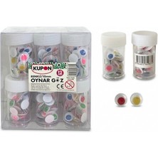 Mbb E-Ticaret Kupon KOG-308 Oynar Göz Renkli 10MM 12'li *48