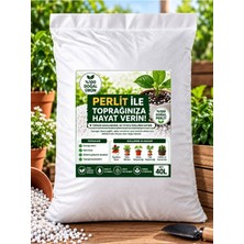 Nexvoria 40 Litre Tarım Perliti – Bitki Toprağı Havalandırıcı, Su Tutucu ve Drenaj Destekleyici Doğal Perlit