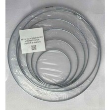 Mbb E-Ticaret Makrome Yuvarlak Metal Düşkapanı Seti-(***6 Adet***)